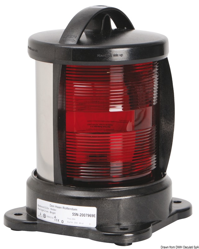 DHR navigation light yellow 135°