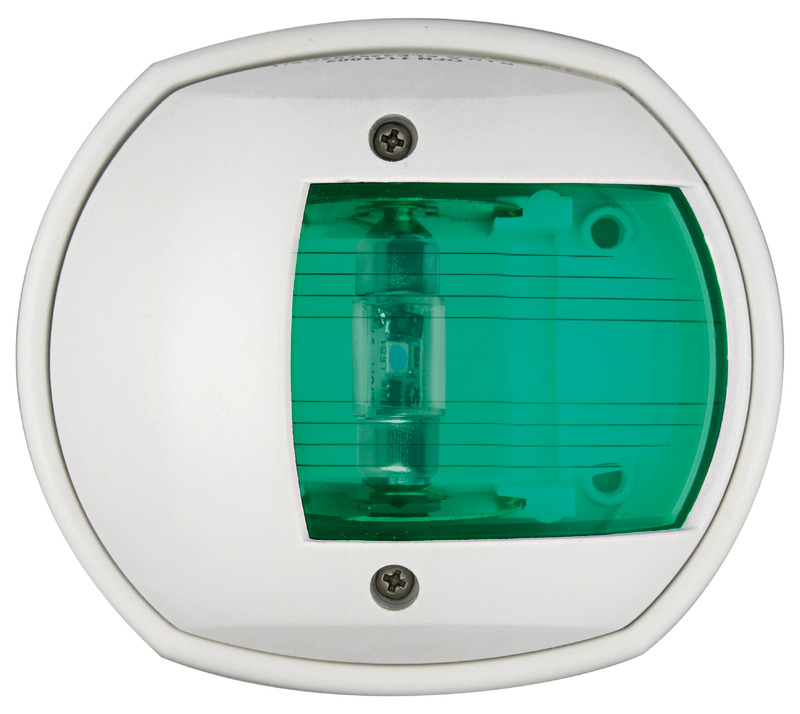 Compact white/112.5° right led navigation light