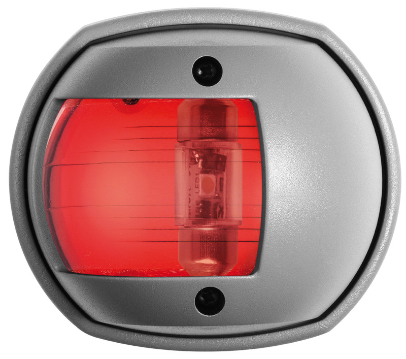 Compact LED navigation light, left RAL 7042