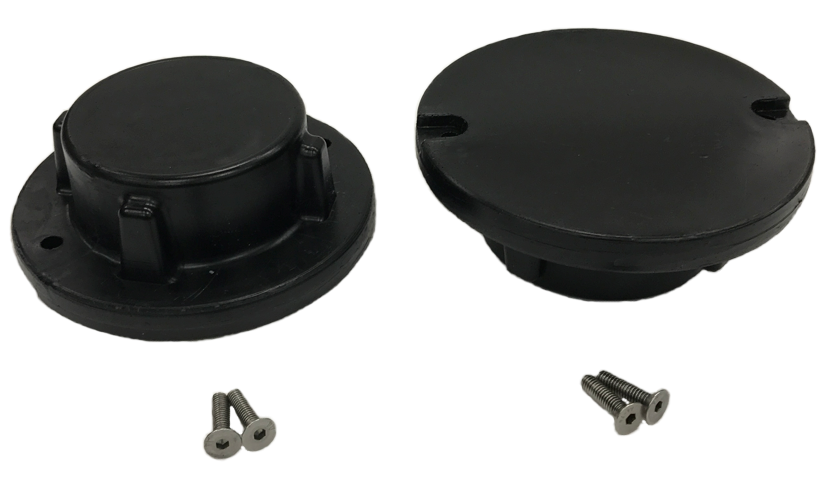 JetPort bolt in caps, black (2pcs)