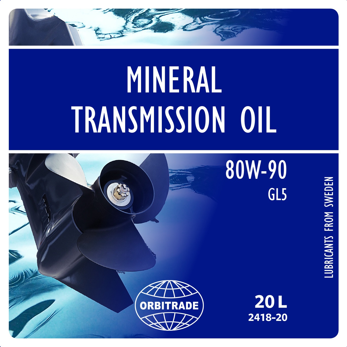 Orbitrade Gear oil mineral 80W-90 20L Bag in box