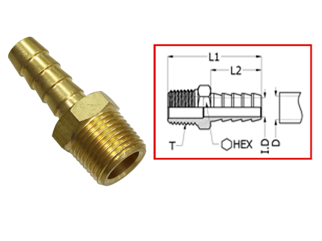 Sea-X connector Universal 1/4 NPT x 5/16