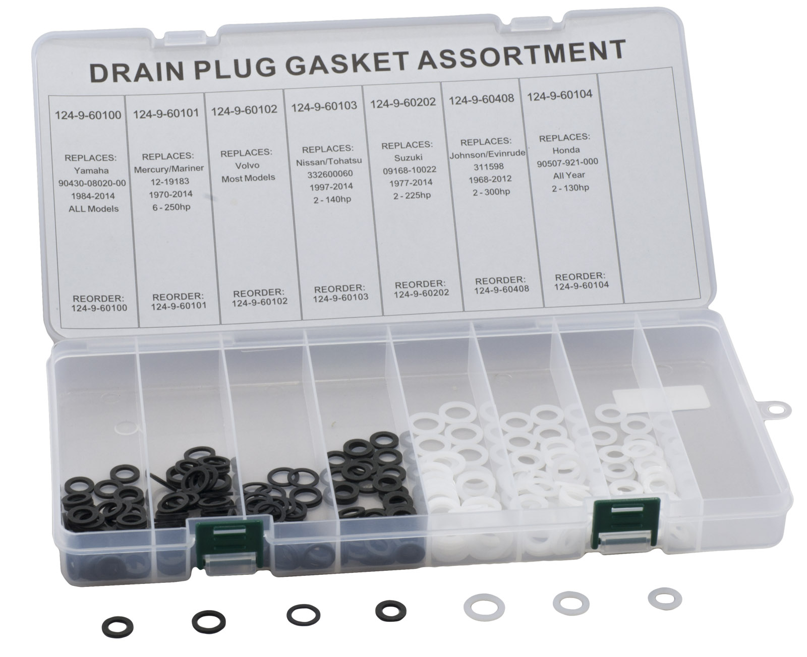 Sea-X drain plug gasket assortment kit (7x50pcs)