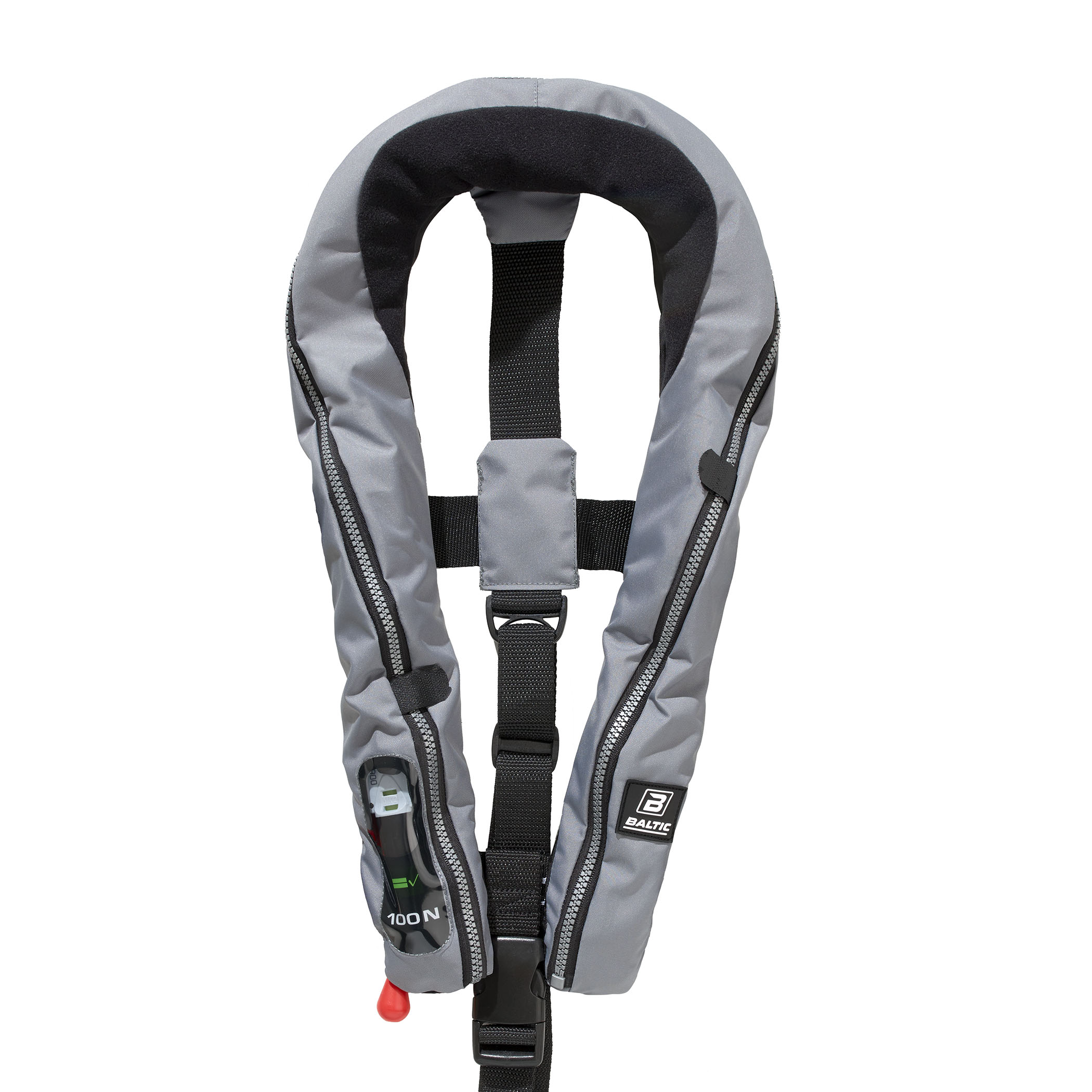 Baltic Compact 100 auto inflatable lifejacket grey 30-110kg