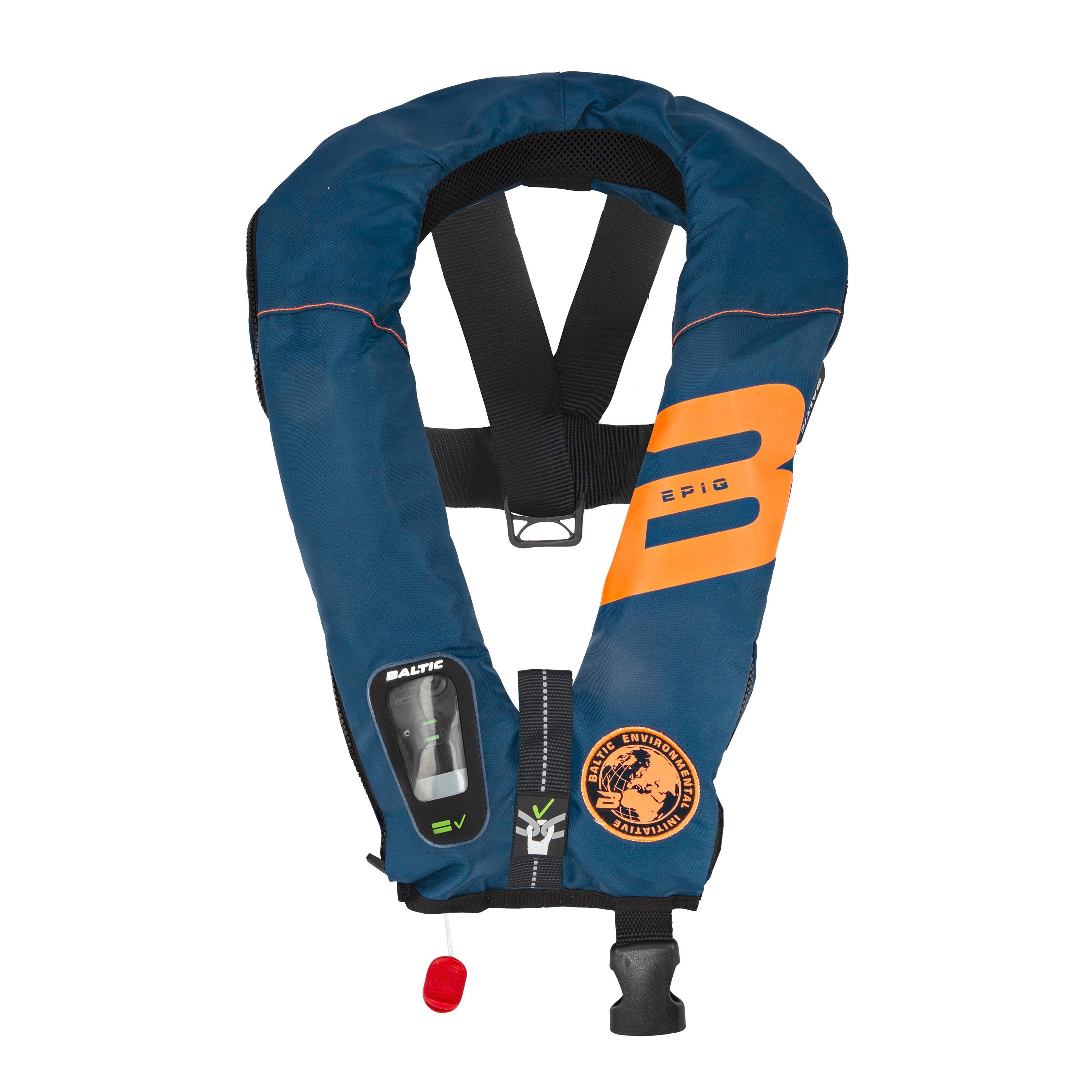 Baltic Epiq 165 harness auto inflatable lifejacket navy 40-150kg