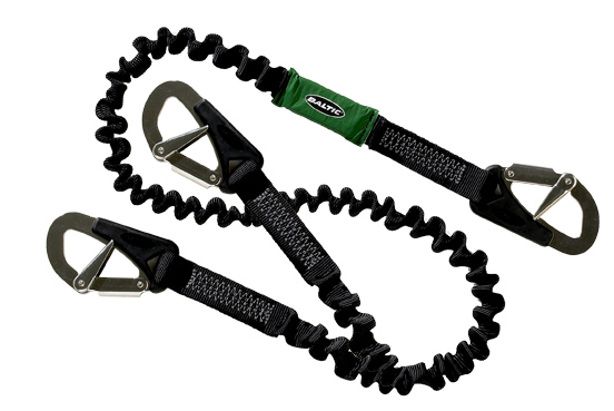Baltic Elastic 3-hook safety line 2m (OSR)