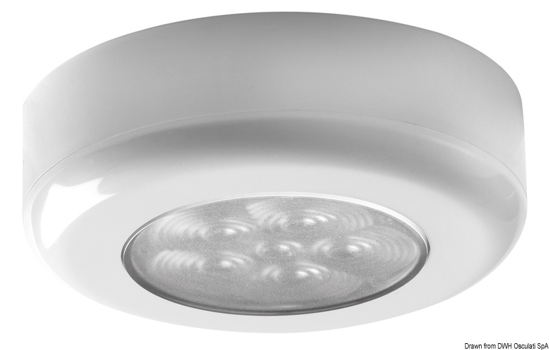 Ceiling light ABS body white finish 6 LEDs white