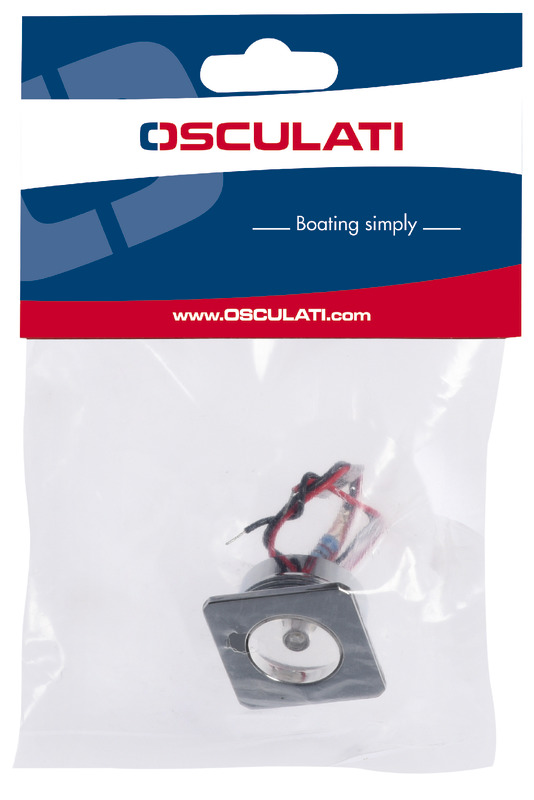 LED courtesy light square/white