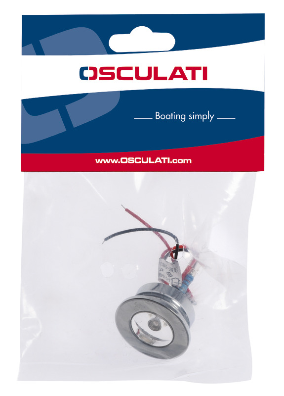 LED courtesy light round/blue