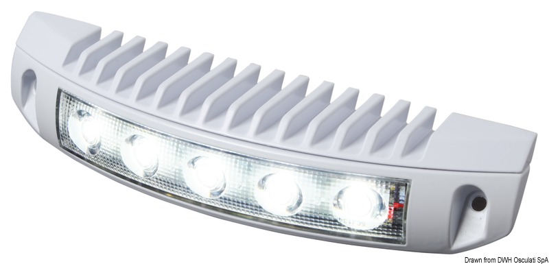 LED spotlight w/5 white LEDs