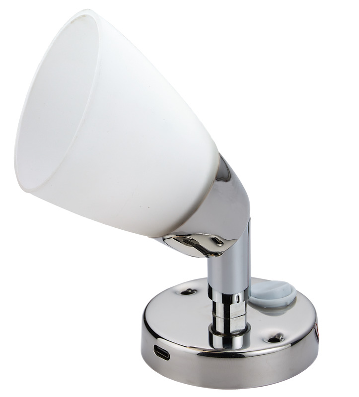 LED SS spotlight w/USB-C and switch