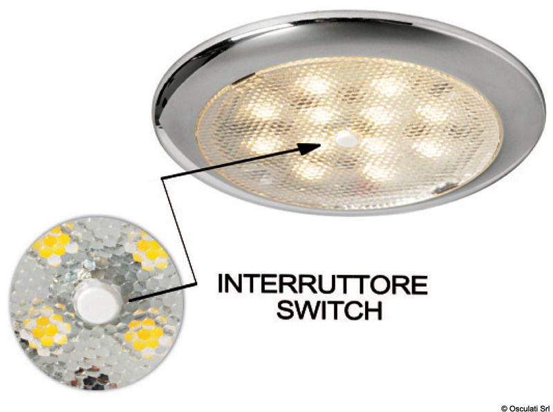 Procion AISI316 ceiling light with switch