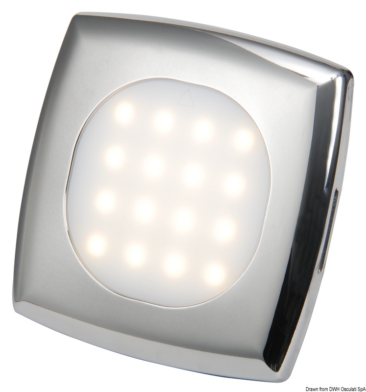 Square LED spotlight