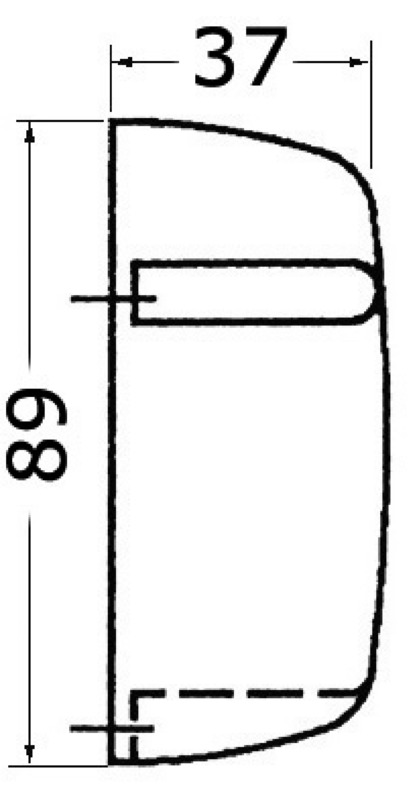 Watertight Courtesy light 24 V