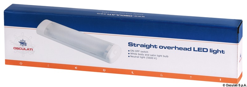 Straight overhead light 18 LEDs 12V, 6.3W, K5600, 120°, 457lumen
