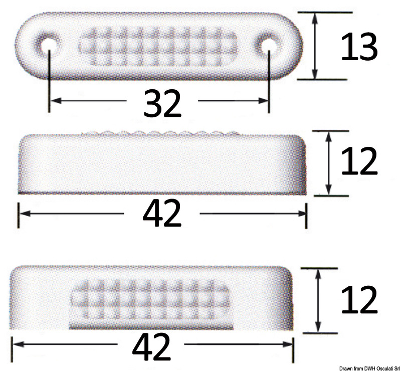 4-led Attwood courtesy light vertical