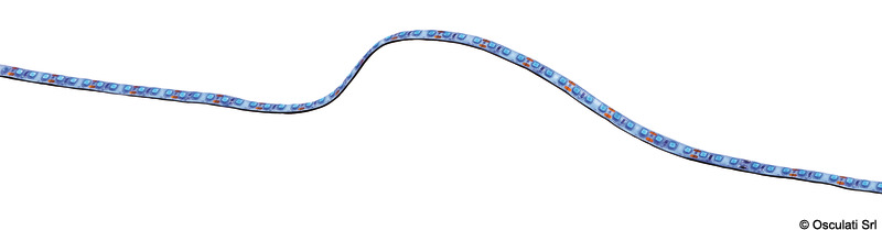 Flexible LED light strip 2 m 24V blue
