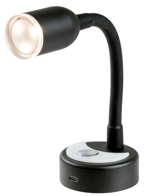 Articulated LED spotlight black 400 mm