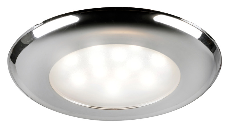 SOLE recessed LED ceiling light chromed switch