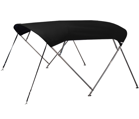 OS CRUISER BIMINI STAINLESS STEEL 4 BOW 1.8M-2.1M BLACK