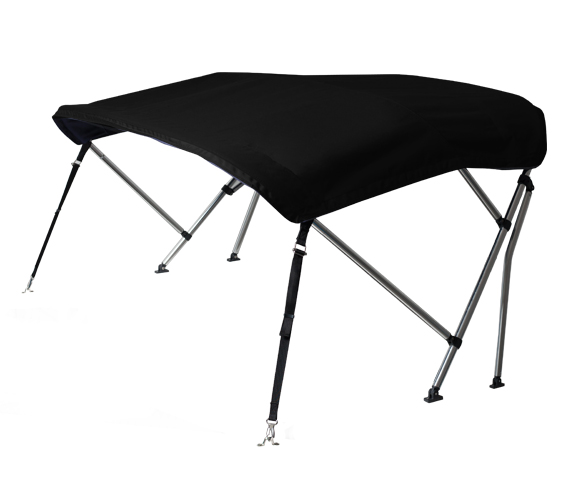 OS WHITEWATER PRO BIMINI 1.5 - 1.7M BLACK SUNBRELLA