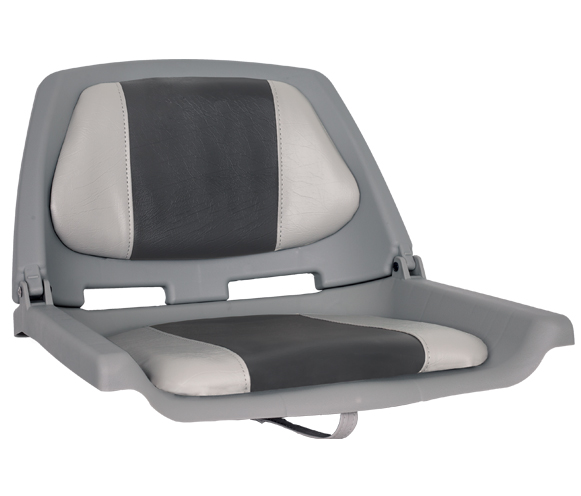 OS FISHERMANS SEAT FOLDING PADDED GREY/CHARCOAL
