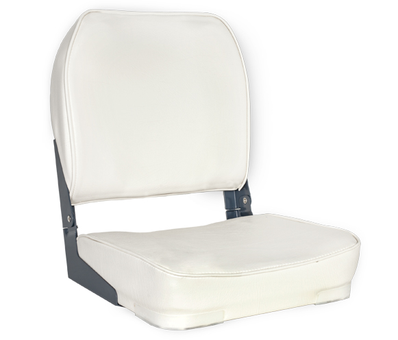 OS DELUXE FOLD DOWN SEAT UPHOLSTERED WHITE