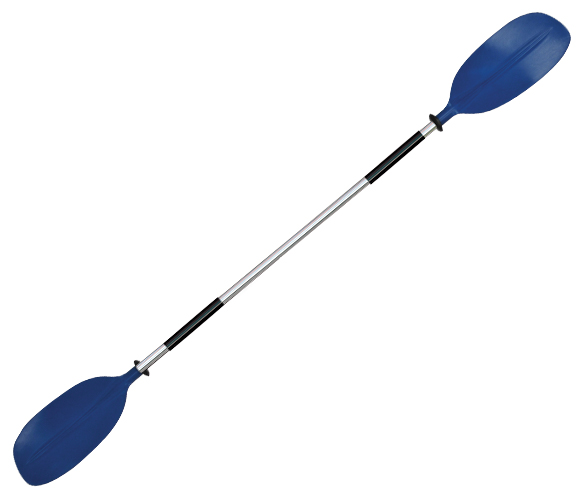 OS KAYAK PADDLE 1 PCE - ASYMMETRIC BLADES 2170mm BLUE