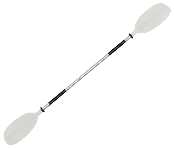 OS KAYAK PADDLE 1 PCE - ASYMMETRIC BLADES 2170mm WHITE