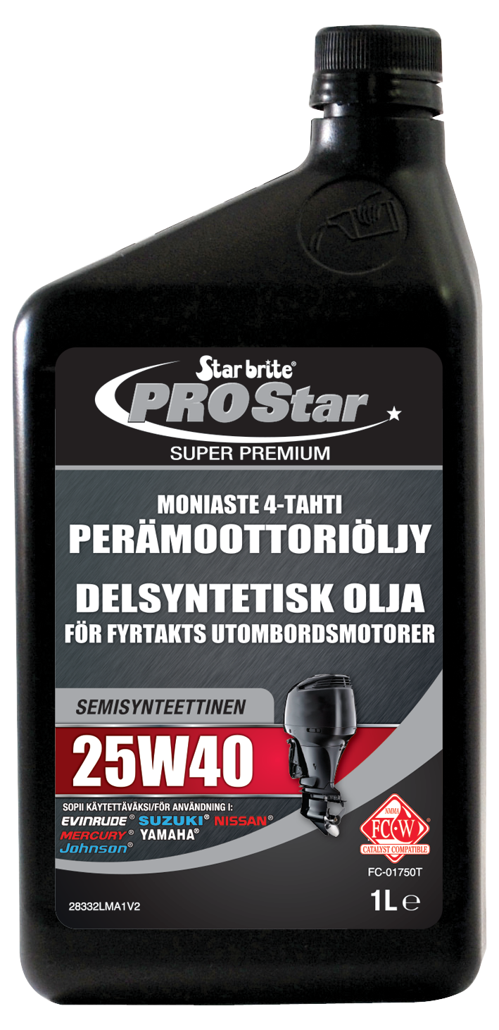 Star brite Premium Synthetic Blend 4 Stroke Outboard Oil 25W40 3.78L