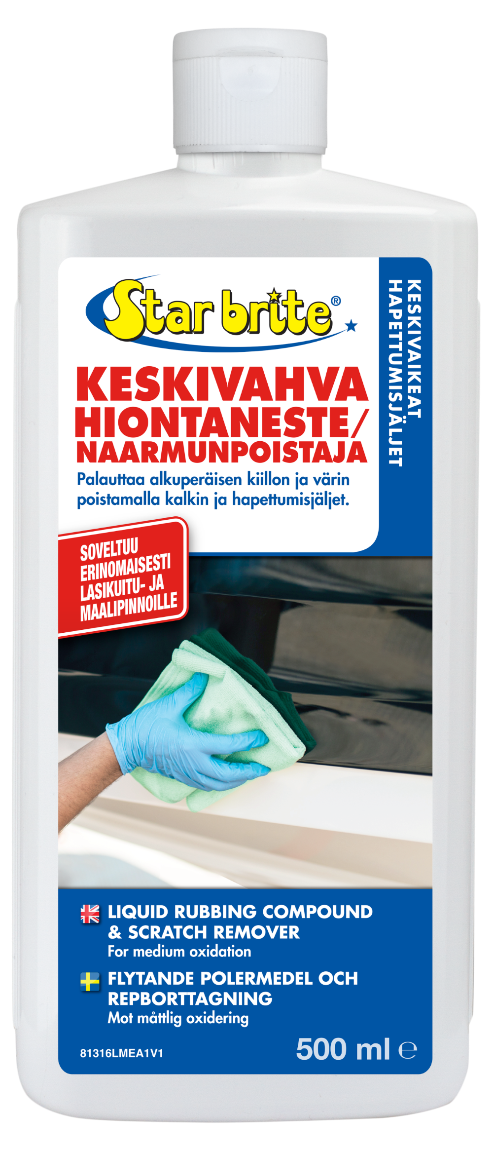 Star brite Liquid Rubbing Compound For Medium Oxidation 500ml