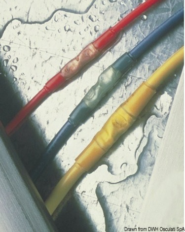 Watertight crimping joints, yellow