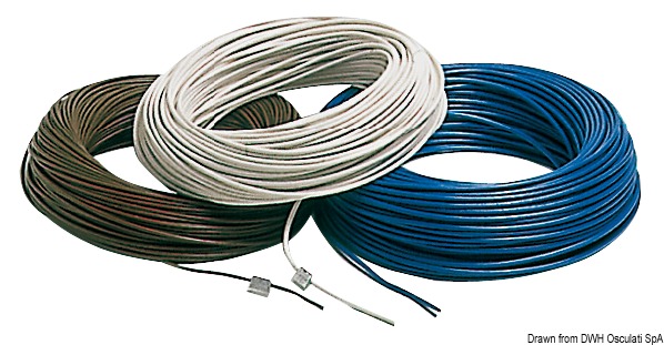 Copper cable black 1.5 mm² 100 m