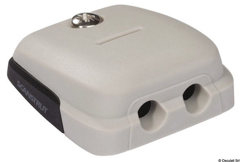 SCANSTRUT horizontal stuffing box grey dual cable