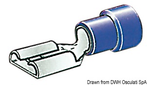 Faston pre-insulated female connector 1-2.5mm²