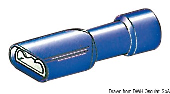 Faston pre-insulated female connector 1-2.5 mm²