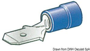 Faston pre-insulated male connector 2.5-6mm²