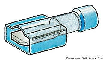 Faston pre-insulated male connector 2.5-6mm²