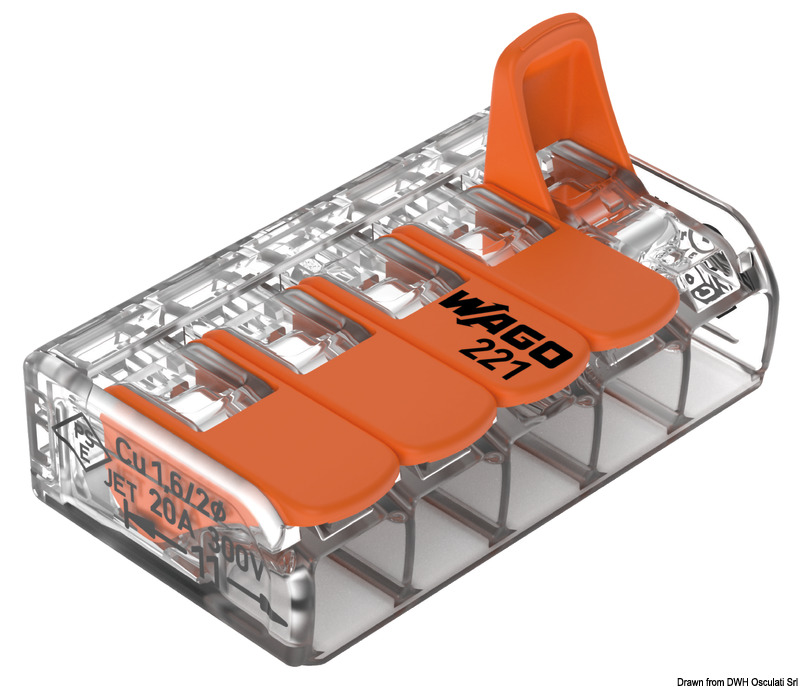 WAGO 5 connerctor 6 mm2 conductor