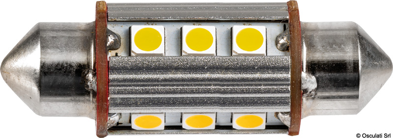 2 Festoon LED bulb 39 mm 3000K 12 LED