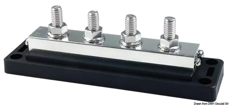 Heavy-Duty Bus Bar Techno w/clear lid 4x10