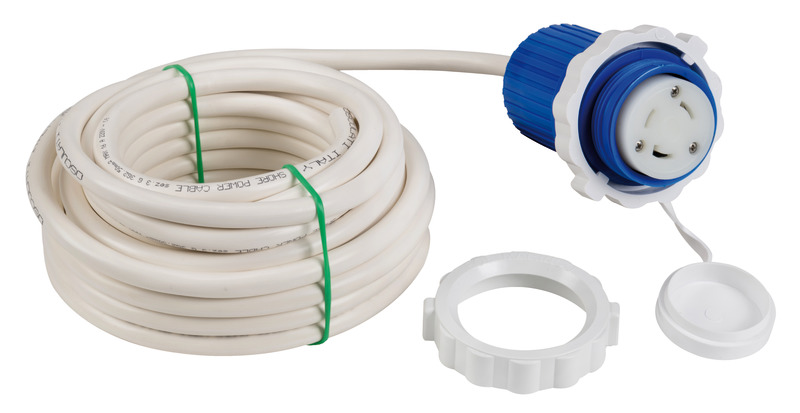 Plug + cable 15 m blue 30 A