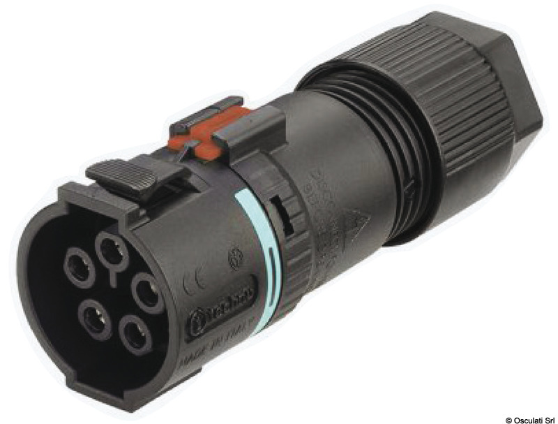 2/3/4-pole flying socket/plug snap connection