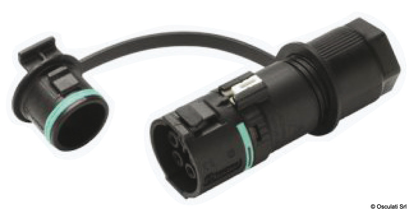 2/3/4-pole socket for panel or bulkhead mounting