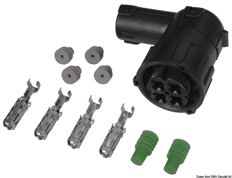 Outlet connector f. 14.383.12/24