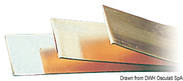 Galvanized copper plate 2 x 20 mm (4.20 m bar)