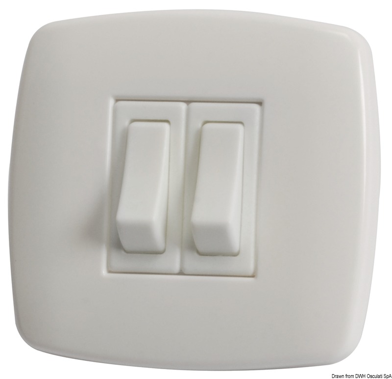 Contemporary switch N. 2 white