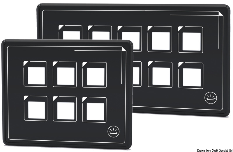 Touch-control electric panel 6 switches