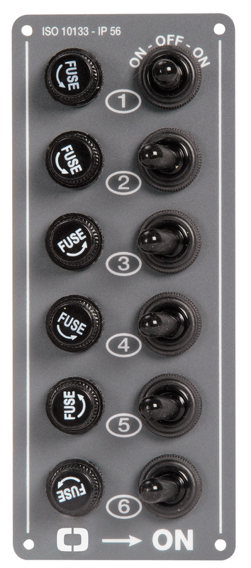Electric control panel 6 switches