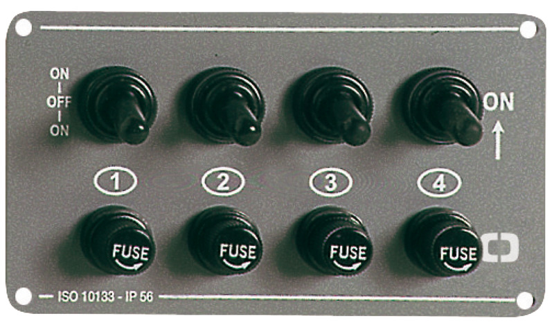 4-switch panel horizontal